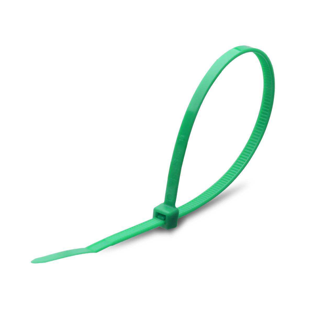 Стяжка нейлоновая Fortisflex КСС 4х200 (зел) (100шт)