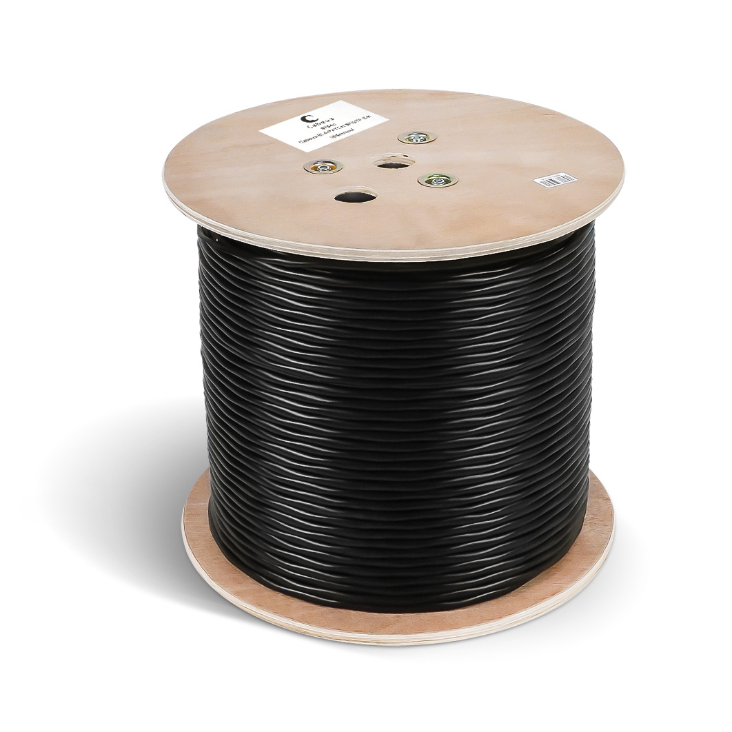 Кабель Cabeus Industrial Ethernet, экранированный SF/UTP, категории 5e, 4 пары, многожильный, внутренний/внешний (-40°C - +75°C), двойная оболочка PVC UV (305м)