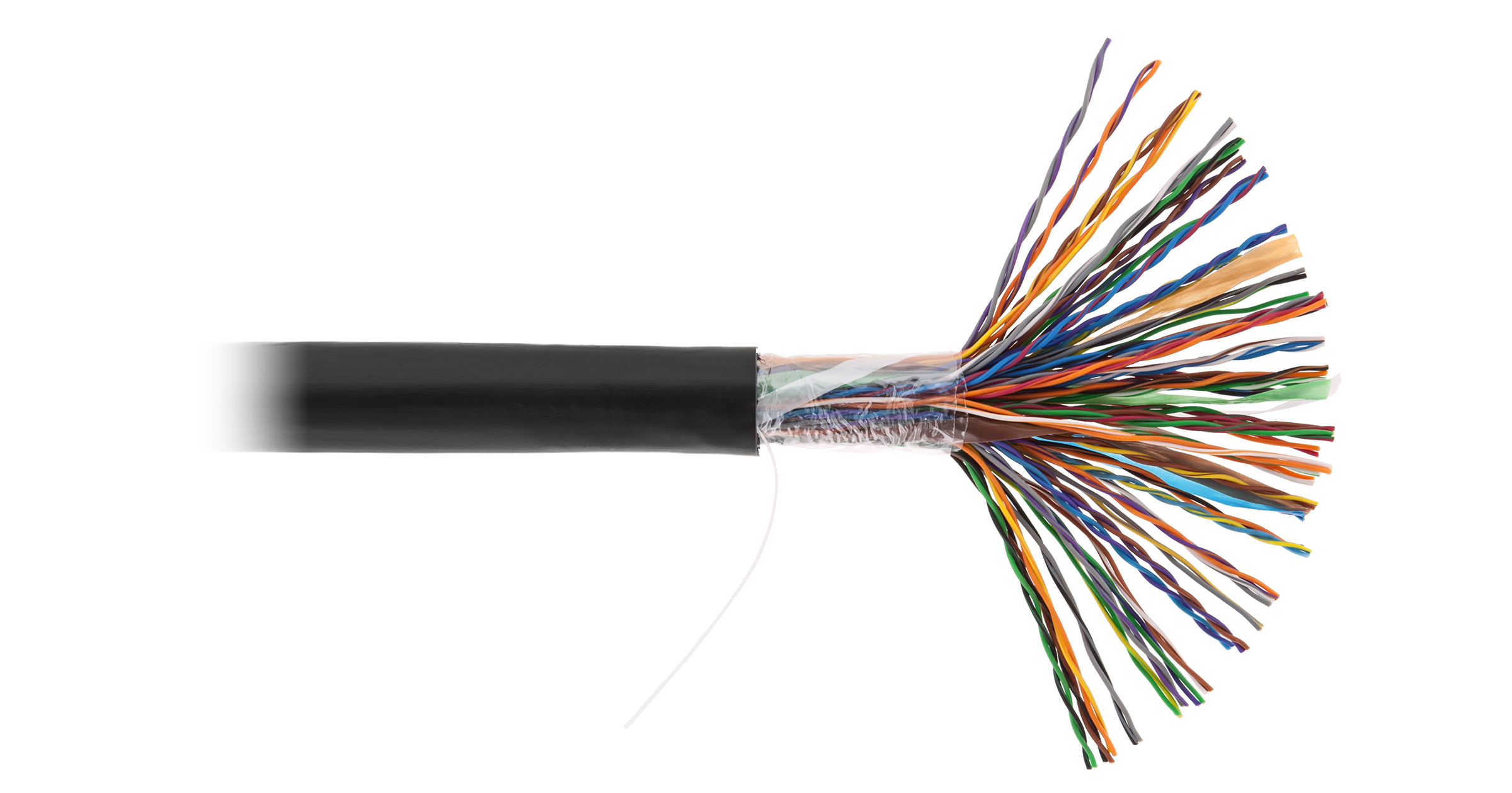 Кабель витая пара Netlan U/UTP 50 пар, Кат.5, медный, внешний, PE -40, 305м
