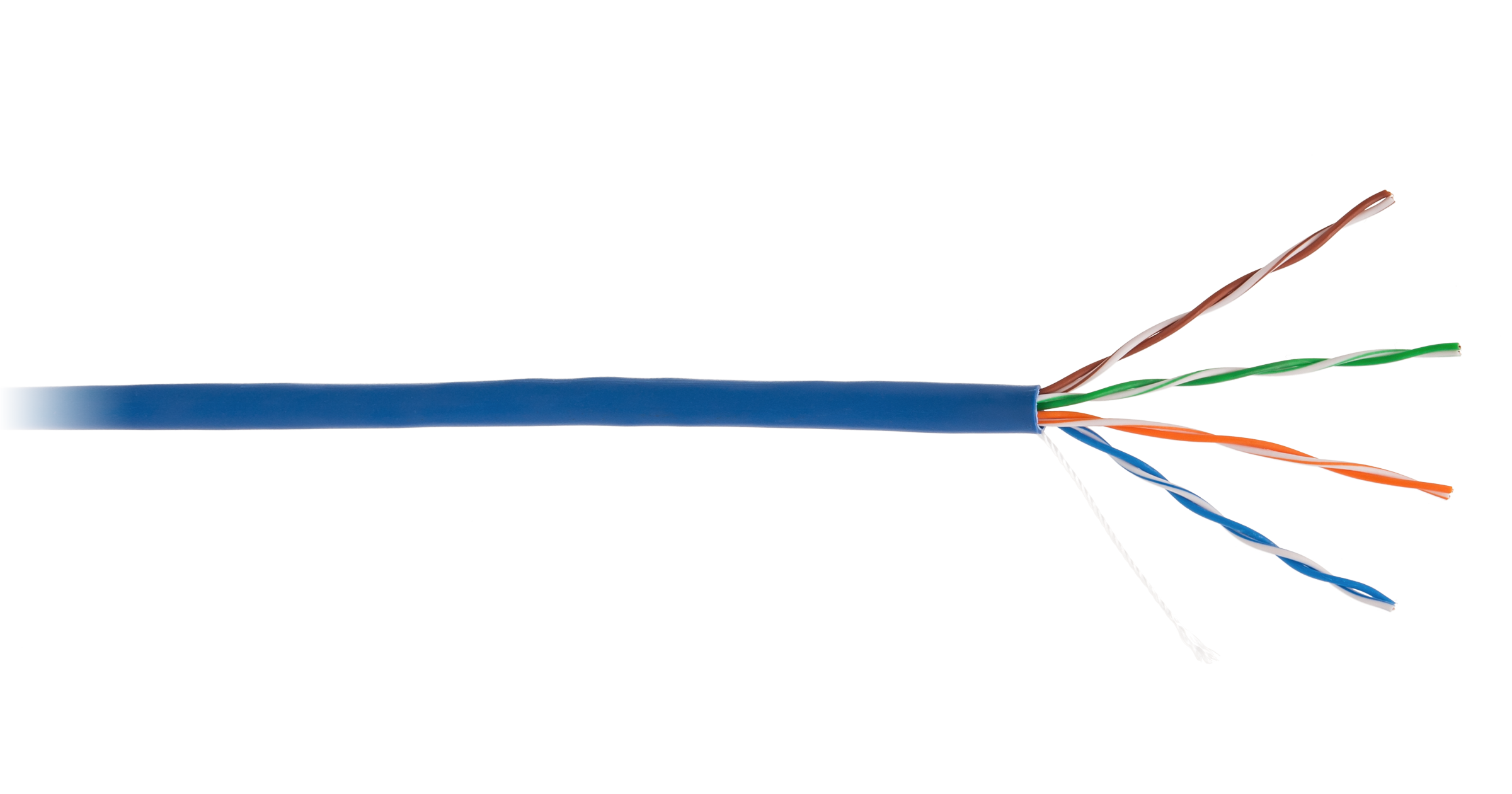 Кабель витая пара Netlan U/UTP 4 пары, Кат.5e, медный, PVC, 305м синий
